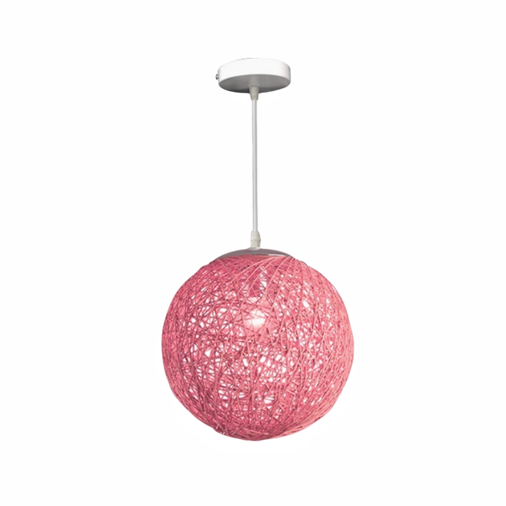 Creative Handmade Woven Colorful Rattan Woven Personalized Circular Chandelier