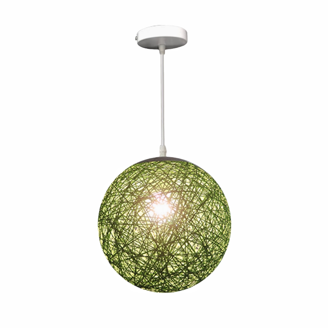 Creative Handmade Woven Colorful Rattan Woven Personalized Circular Chandelier