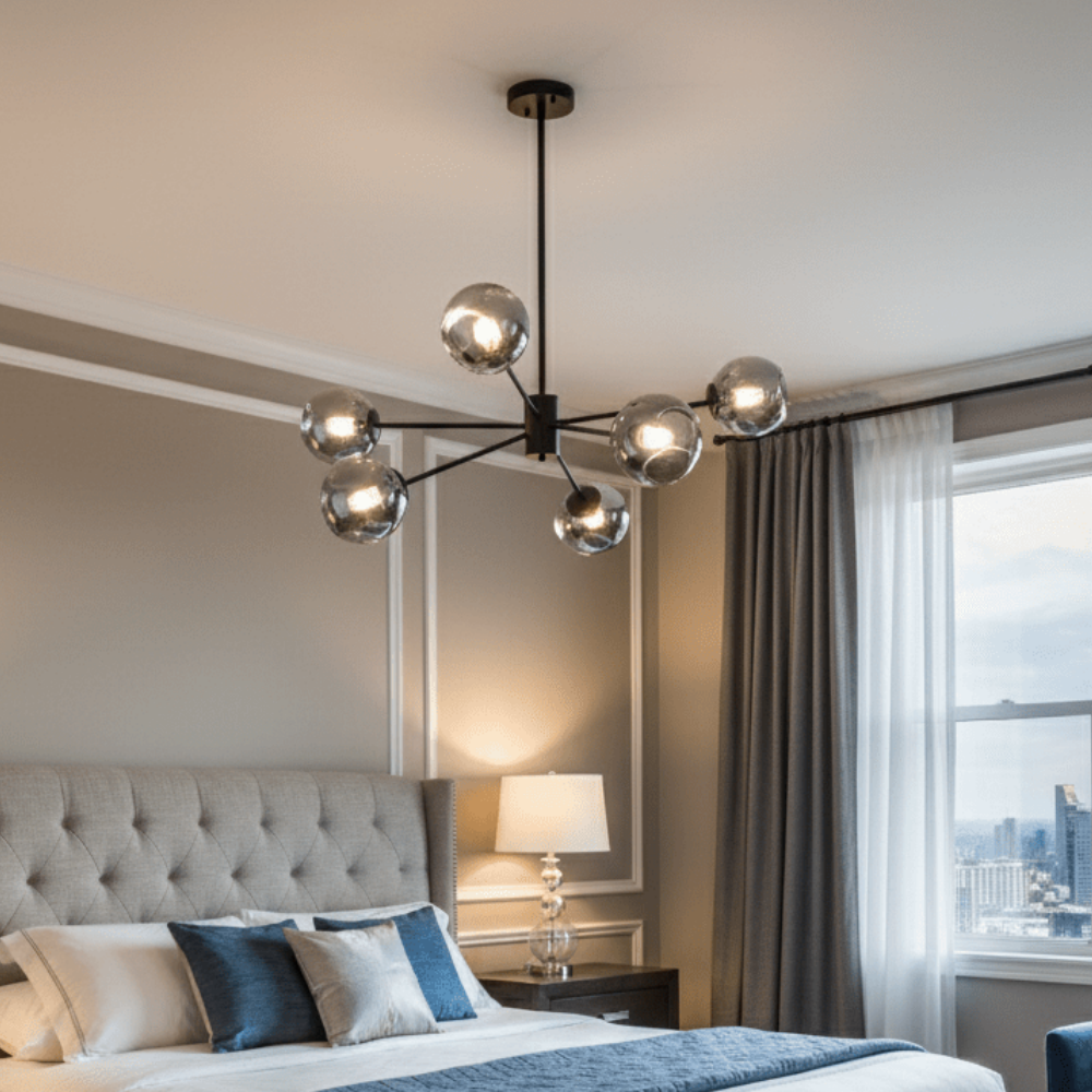 Sleek Modern Interlaced Glass Pendant Light Contemporary Decor