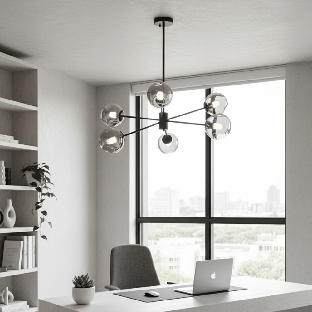 Sleek Modern Interlaced Glass Pendant Light Contemporary Decor