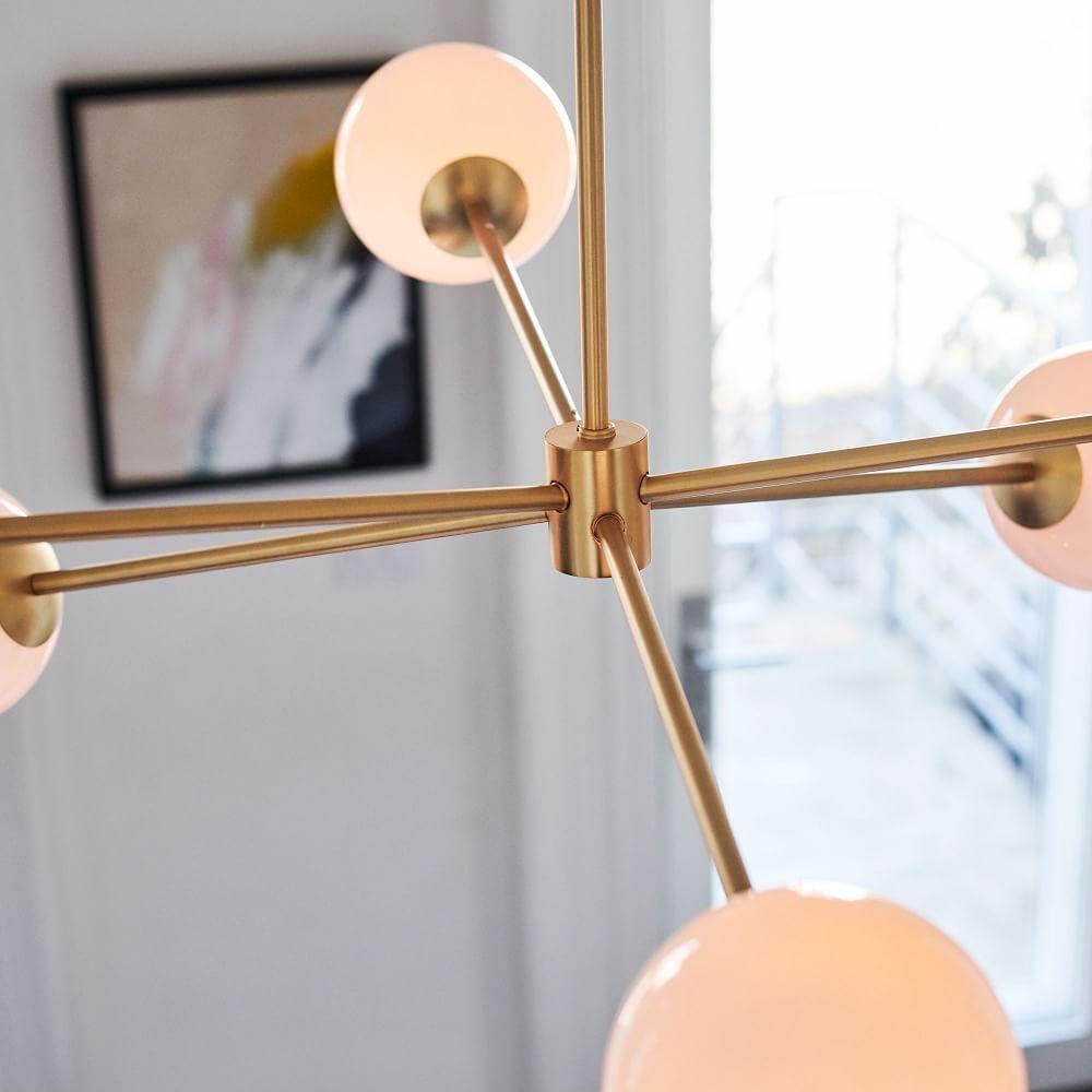 Sleek Modern Interlaced Glass Pendant Light Contemporary Decor