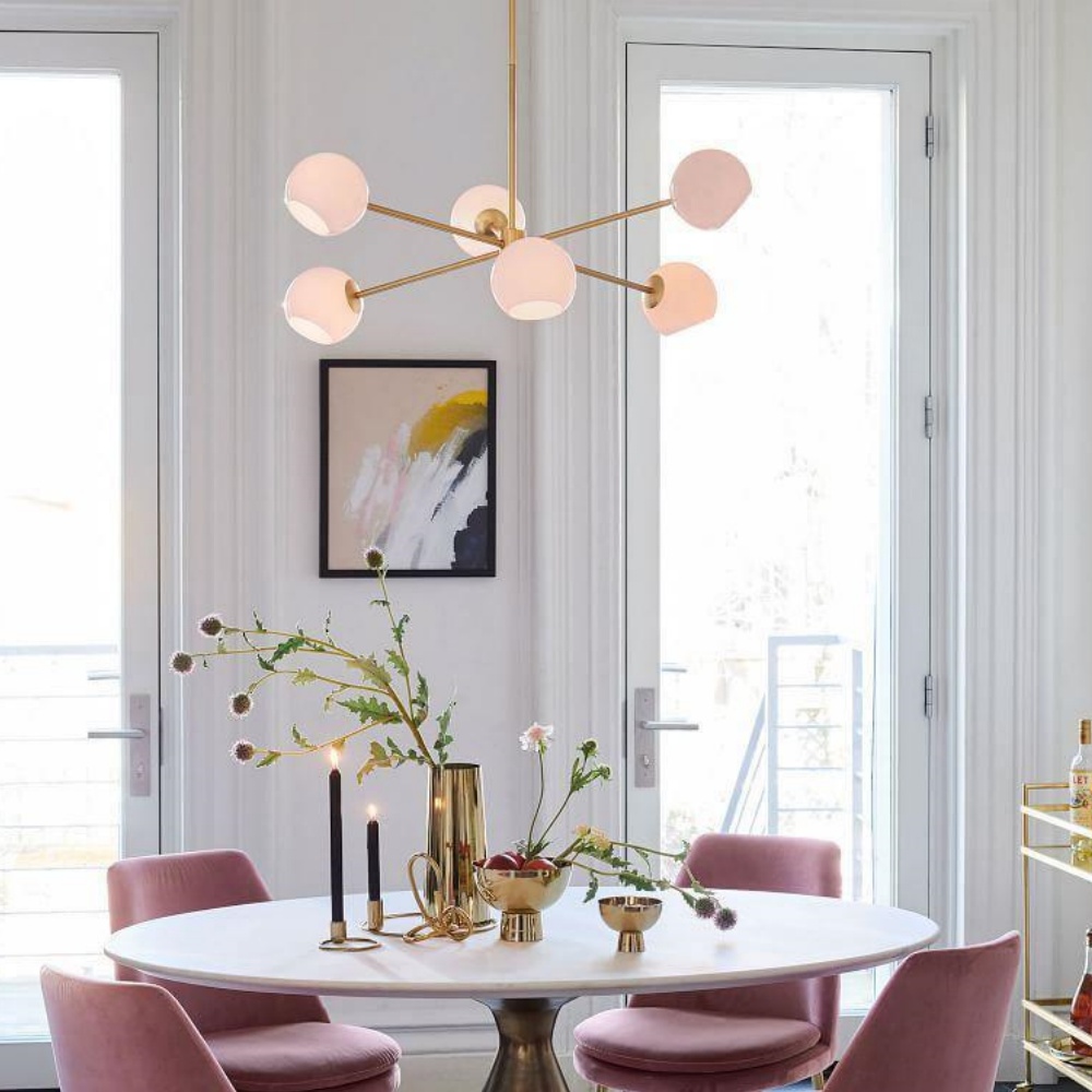 Sleek Modern Interlaced Glass Pendant Light Contemporary Decor