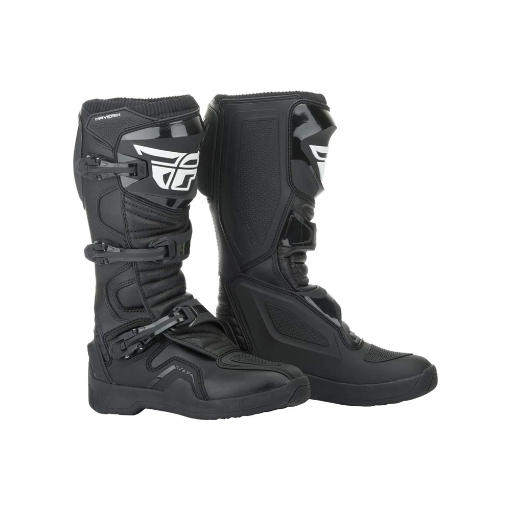 FLY Racing Adult Maverik Motocross Boots (Black, US 10)