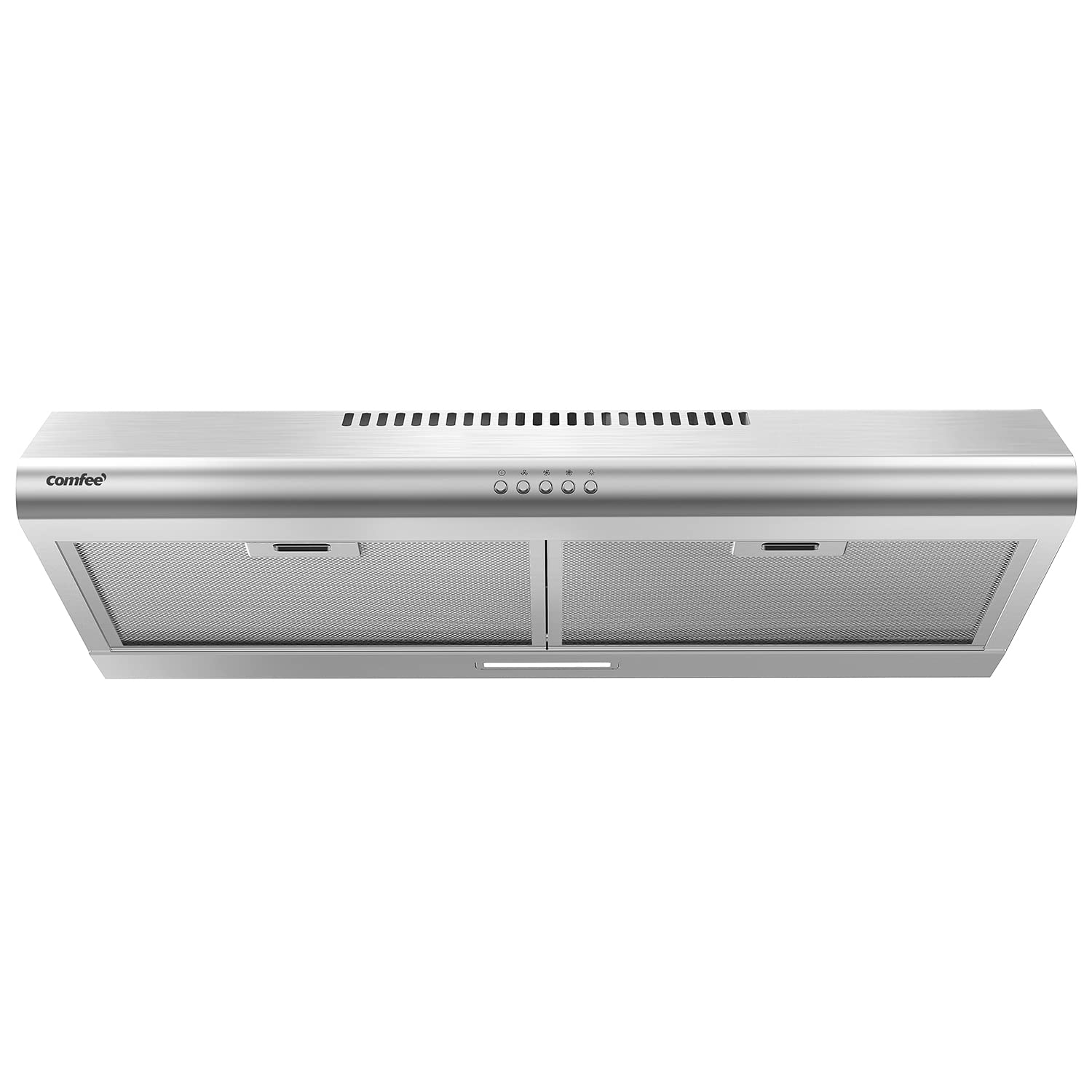 Comfee 30 inch Under Cabinet Ducted/Ductless Convertible Slim Vent Durable Stainless Steel Kitchen Reusable Filter