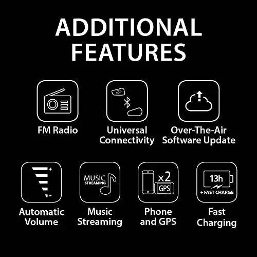 Cardo Systems FREECOM 2X Motorcycle 2-Way Bluetooth Communication System Headset - Black