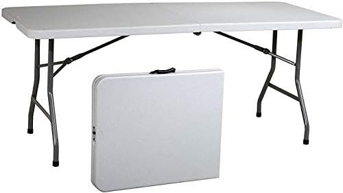 Ontario Furniture 8’ Foot Rectangular Plastic Folding Table (30" x 96” Inch)