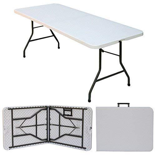 Ontario Furniture 8’ Foot Rectangular Plastic Folding Table (30" x 96” Inch)