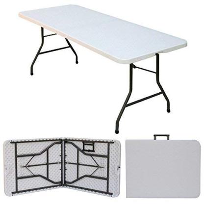 Ontario Furniture 8’ Foot Rectangular Plastic Folding Table (30" x 96” Inch)