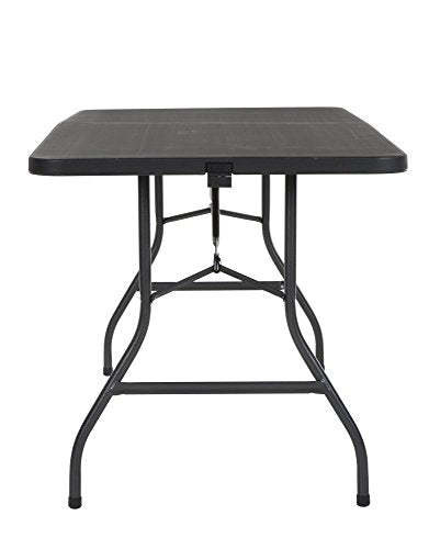 CoscoProducts Deluxe 6 foot x 30 inch Fold-in-Half Blow Molded Folding Table
