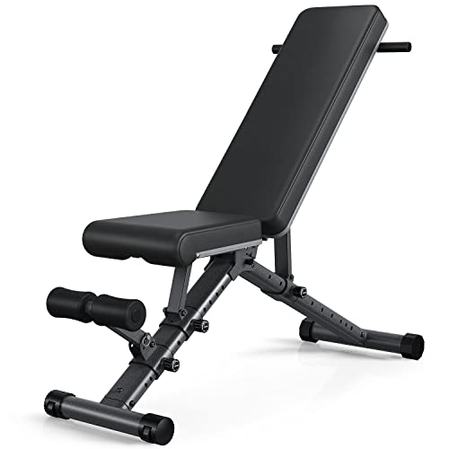BARWING 90° Adjustable Weight Bench Workout Bench, 800 LB Heavy Duty Incline Decline Bench