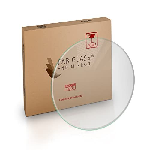 22" Inch Round Glass Table Top 1/2" Thick Tempered Beveled Edge by Fab Glass and Mirror
