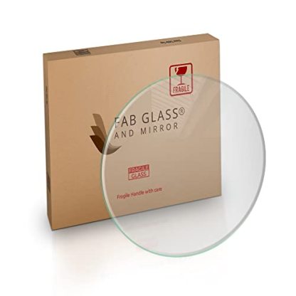 22" Inch Round Glass Table Top 1/2" Thick Tempered Beveled Edge by Fab Glass and Mirror