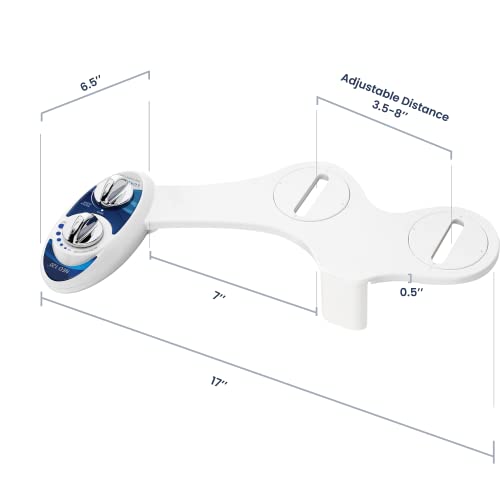 LUXE Bidet NEO 120 - Self-Cleaning Nozzle, Fresh Water Non-Electric Bidet Attachment for Toilet Seat