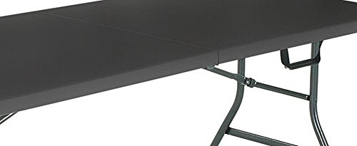CoscoProducts Deluxe 6 foot x 30 inch Fold-in-Half Blow Molded Folding Table