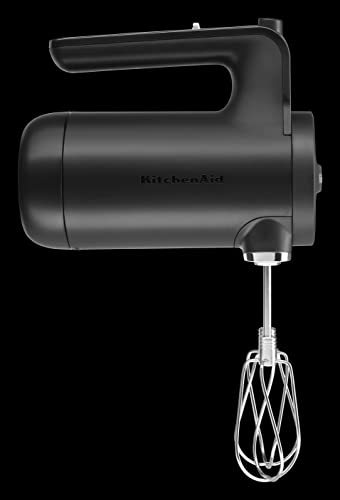 KitchenAid Cordless 7 Speed Hand Mixer - KHMB732, Matte Black