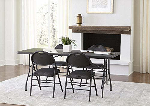 CoscoProducts Deluxe 6 foot x 30 inch Fold-in-Half Blow Molded Folding Table