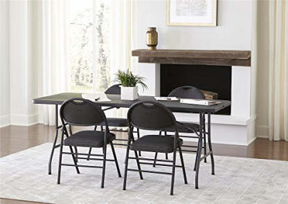 CoscoProducts Deluxe 6 foot x 30 inch Fold-in-Half Blow Molded Folding Table
