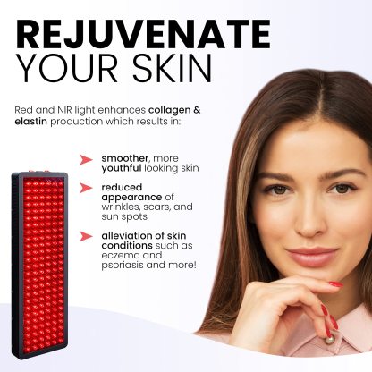Hooga Red Light Therapy for Face and Body, Red 660nm Near Infrared 850nm, 60 LEDs