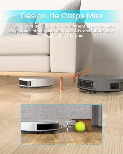 Lefant Robot Vacuum Cleaner, Tangle-Free, Strong Suction, Slim, Low Noise
