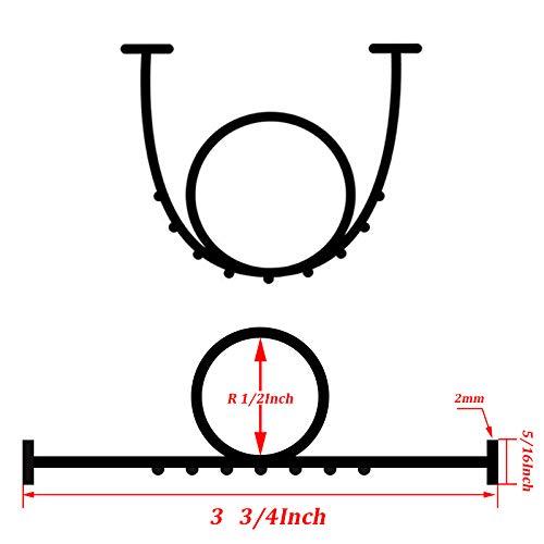 DGSL Garage Door Seals Bottom Rubber Weather Stripping Kit Seal Strip Replacement