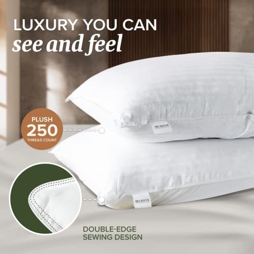 Beckham Hotel Collection Bed Pillows Standard / Queen Size Set for Back