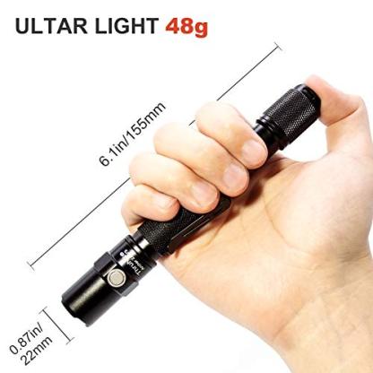 ThruNite LED Flashlight Archer 2A V3 500 Lumens CREE Portable EDC AA Flashlight