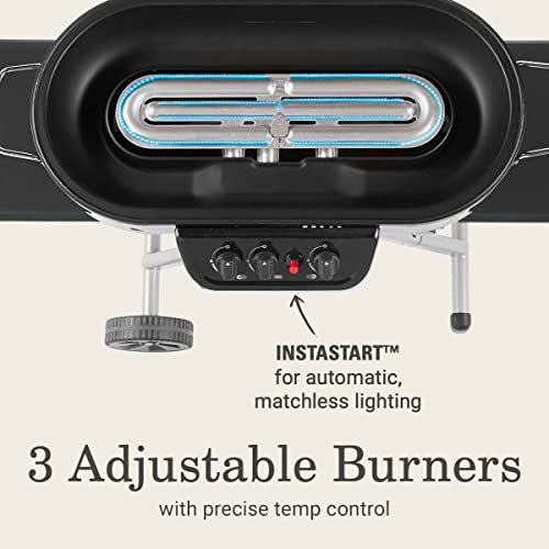 Coleman RoadTrip 285 Portable Stand-Up Propane Grill, Gas Grill with 3 Adjustable Burners