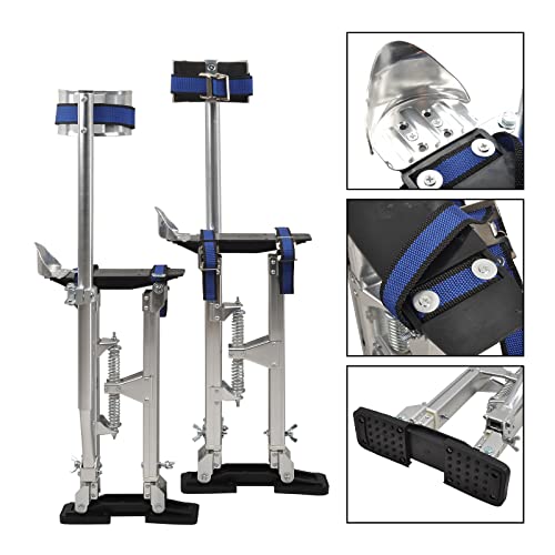 TBAPFS Drywall Stilts 18-30 Inch Height Adjustable Lifts Aluminum Tool for Painting