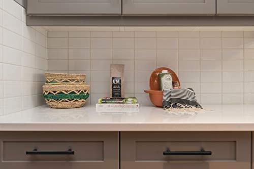 Ravinte 30 Pack | 5 Inch Cabinet Pulls Matte Black Stainless Steel Kitchen Drawer Pulls