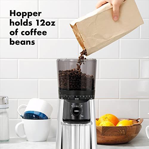OXO Brew Conical Burr Coffee Grinder , Silver