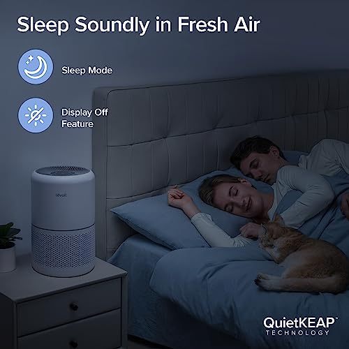 LEVOIT Air Purifier for Home Allergies Pets Hair in Bedroom, Covers Up to 1095 Sq.Ft