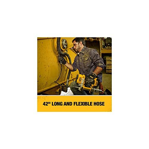 DEWALT 20V MAX Grease Gun, Cordless, 42” Long Hose, 10,000 PSI, Variable Speed Triggers