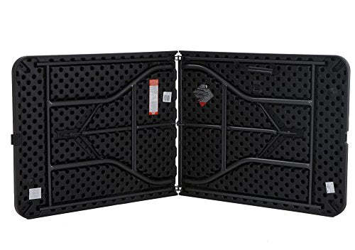 CoscoProducts Deluxe 6 foot x 30 inch Fold-in-Half Blow Molded Folding Table