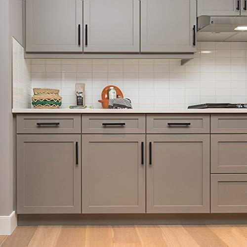 Ravinte 30 Pack | 5 Inch Cabinet Pulls Matte Black Stainless Steel Kitchen Drawer Pulls