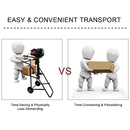 LEADALLWAY Boat Motor Stand, Heavy Duty Pro Outboard Engine Carrier Cart Dolly
