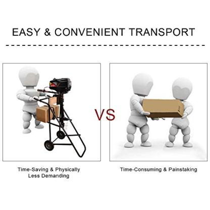 LEADALLWAY Boat Motor Stand, Heavy Duty Pro Outboard Engine Carrier Cart Dolly