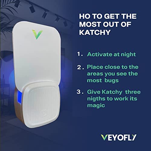 VEYOFLY Flying Insect Trap, Fruit Fly Traps for Indoors, (Pack of 2 - White)