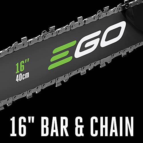 EGO Power 16-Inch 56-Volt Lithium-ion Cordless Chainsaw, Black