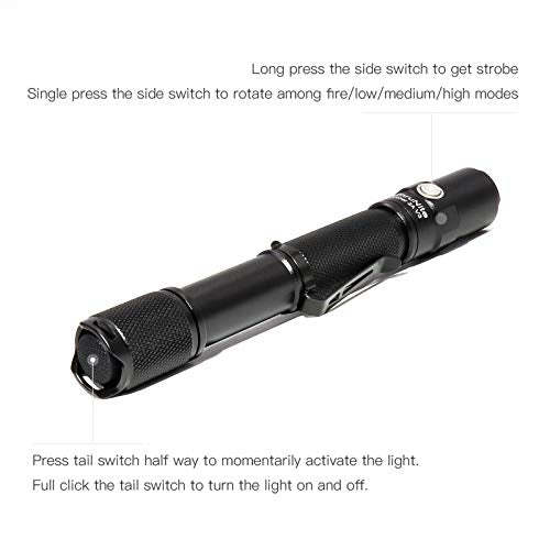 ThruNite LED Flashlight Archer 2A V3 500 Lumens CREE Portable EDC AA Flashlight