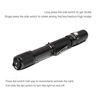 ThruNite LED Flashlight Archer 2A V3 500 Lumens CREE Portable EDC AA Flashlight