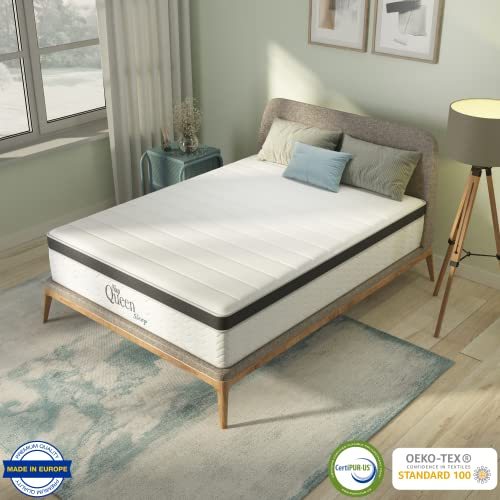 NapQueen 8 Inch Maxima Hybrid Mattress, Twin Size, Cooling Gel Infused Memory Foam