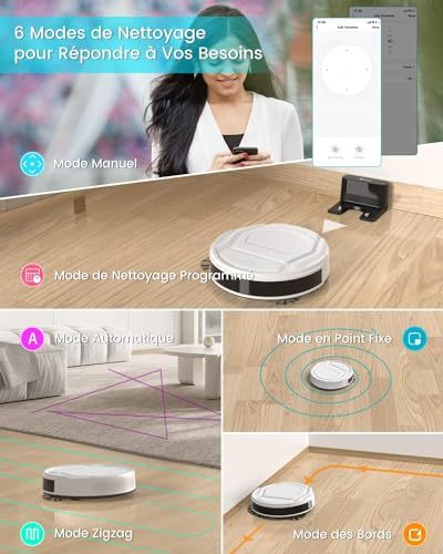 Lefant Robot Vacuum Cleaner, Tangle-Free, Strong Suction, Slim, Low Noise