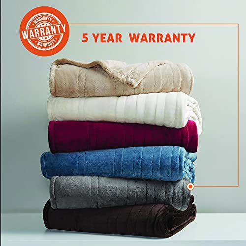 Degrees of Comfort Electric Blanket King Size, Heated Blanket for Bed, Dual Control