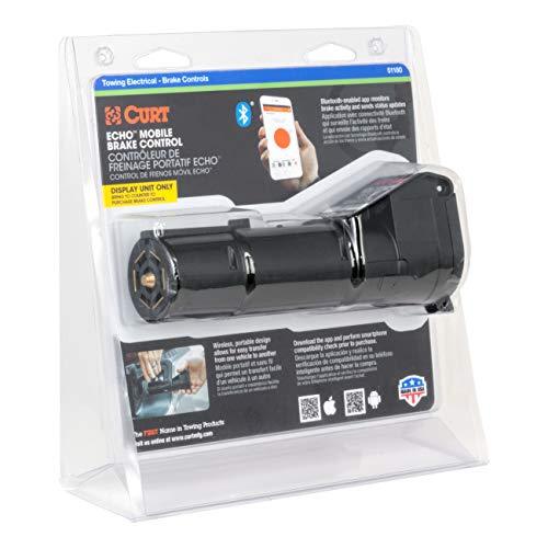 CURT 51180 Echo Mobile Electric Trailer Brake Controller with Bluetooth-Enabled Smartphone Connection