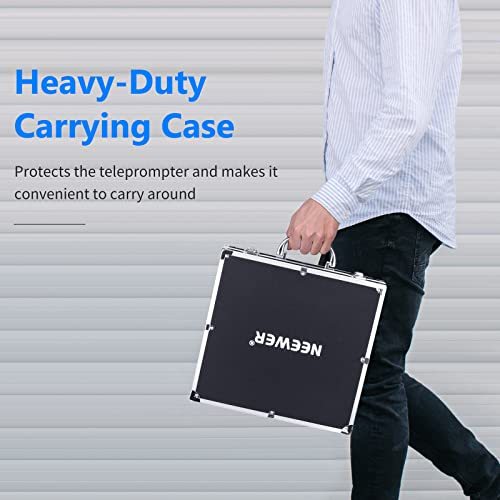 NEEWER Teleprompter X14 with RT-110 Remote & APP Control with iPad Android Tablet, Smartphone