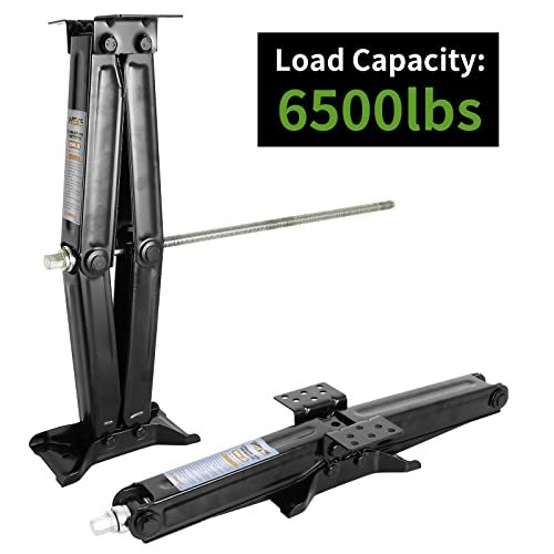 WEIZE Camper RV Trailer Stabilizer Leveling Scissor Jacks with Handle 24" 6500lbs Set of 4