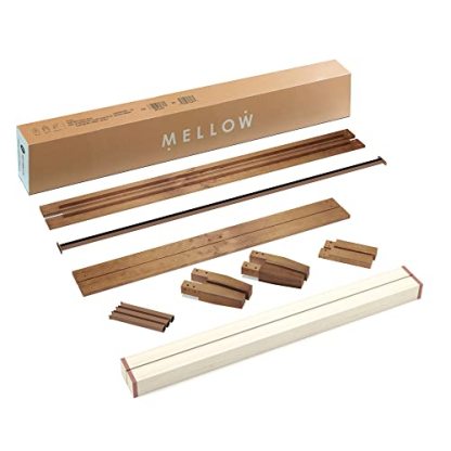 Mellow Naturalista Classic - 12 Inch Solid Wood Platform Bed with Wooden Slats