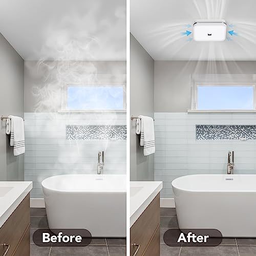 OREiN Bathroom Exhaust Fan with Light, 26W Bathroom Fan with LED Light