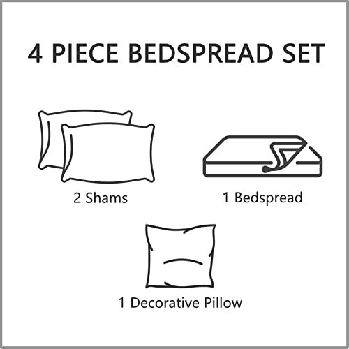 CHIXIN Oversized Bedspread Coverlet Set King Size - Lightweight Bedding Cover