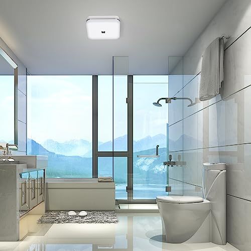 OREiN Bathroom Exhaust Fan with Light, 26W Bathroom Fan with LED Light
